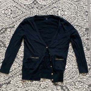 Black cloth cardigan